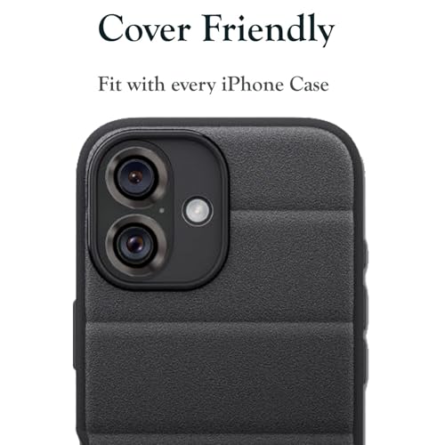 Amazon Brand - Solimo Tempered Glass Camera Lens Protector for iPhone 16 (Blue) 5 41tFG0D2wjL