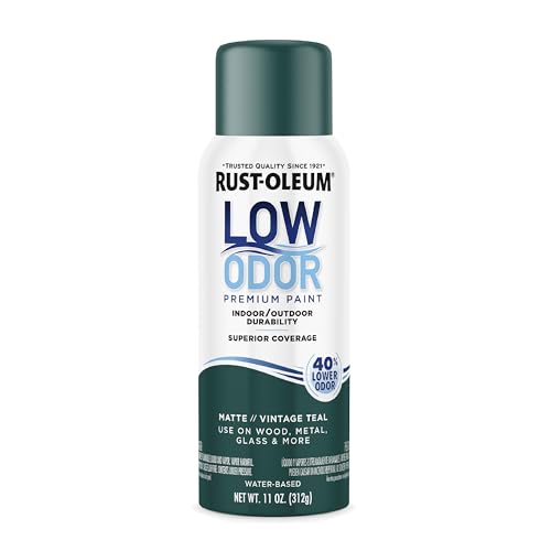 Image of Rust-Oleum Low Odor Premium Spray Paint, 11 oz, Matte Vintage Teal