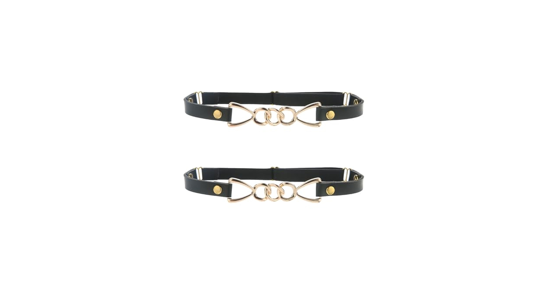 Amazon.com: alisikee 2Pcs Adjustable Leg Garter with Gold