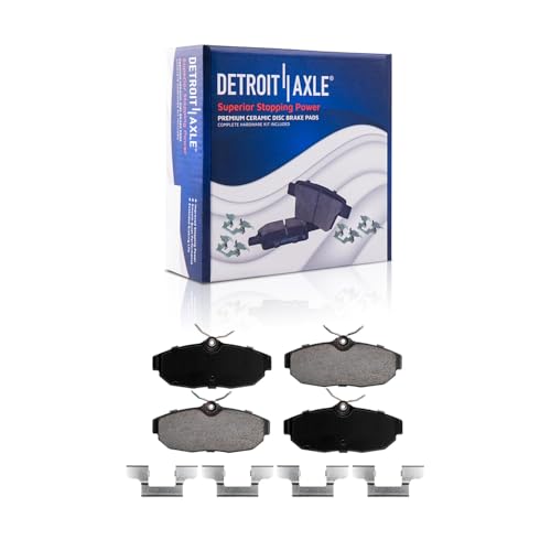 Image of Detroit Axle - Brake Kit for 2005-2010 Ford Mustang Disc Brake Rotors 2006 | 2007 2008 2009 Ceramic Brakes Pads Front & Rear Replacement
