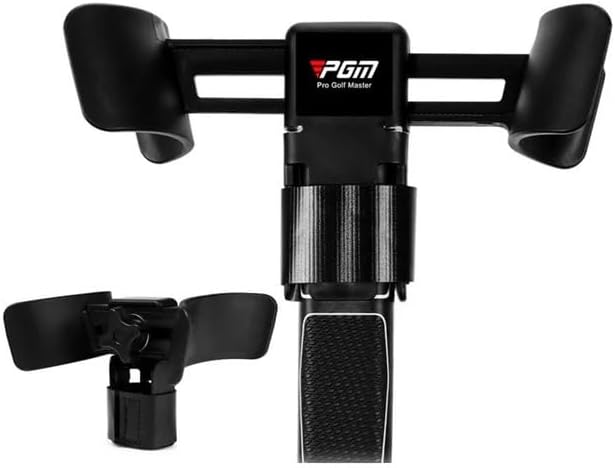 PGM Pro Golf Master Adjustable Golf Club Stand Black Metal Grip Holder Training Equipment for Practice Putting Auxiliary Trainer