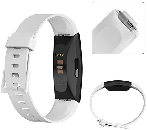 Tobfit Bands Compatible for Fitbit Inspire HR Band/Fitbit Inspire Band/Ace 2, Replacement Wristband Sport Band Strap for Fitbit Inspire HR/Fitbit Inspire/Fitbit Ace 2 Small Large (029, White, Small) - 3