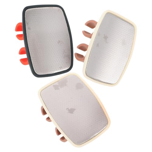 Zerodeko Lima Exfoliante para Pies Piel Muerta 3 Piezas Diseño Ergonómico, Resistente y Portátil, Herramienta para Eliminar Callos y Suavizar Pies en Casa y Viaje, Colores Crema y Verde