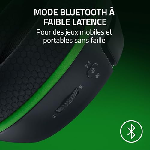 Razer Kaira HyperSpeed - Casque de Jeu sans Fil multiplateforme pour Xbox (HyperSpeed Wireless, diaphragme Triforce 50 mm, Micro HyperClear, Coussinets en Mousse à mémoire de Forme FlowKnit) Noir