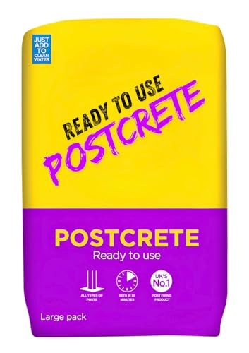 Post Fix Concrete 20kg | Fast Setting Fence Post Mix – Just Add Water | Suitable for Wooden, Concrete & Metal Posts | No Mixing Required | Weatherproof & Durable Packaging
