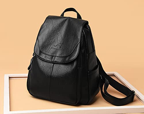 Bolsa Mochila para Mulher,Mochila Feminina Anti-roubo Moda Bolsa Couro Macio Modelo Vintage Versátil