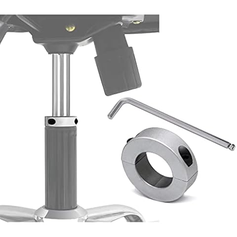 Spidfee Fix Sinking Office Chair Saver, Adjustable Height Chair Repair, Stainless Steel, Silver Cover