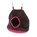 Psdndeww Parrot Hammock Tent Small Pet Winter Bed House with 2 Metal Hooks for Parakeet Macaw Gerbil