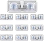 ANYPOWK 12 Volt LED RV LED Lights with ON/Off Switch - Daylight 6500K 8W 600LM, Interior Lighting for RV Van Trailer Camper Boat - Pack of 10