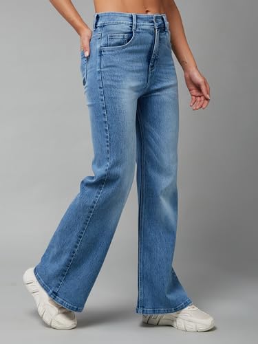 Image of Dolce Crudo High Rise Wide Leg Jeans for Women