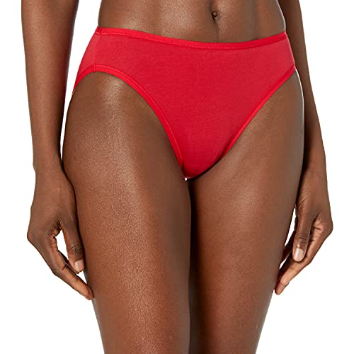Amazon Essentials Women's Cotton High Leg Brief Underwear (Available In Plus Size), Pack Of 6, Valentines, Medium #TOP1