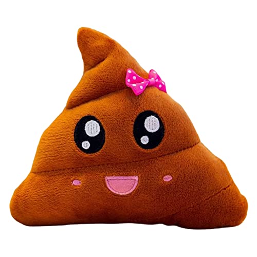 Bluelans Coussin en peluche mignon en forme de tête de poupée Smiley