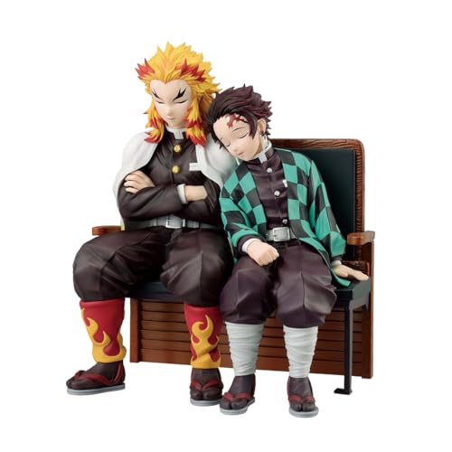 Ichibansho IS67088 Figura de Accion Tanjiro Kamado y Kyojuro Rengoku Demon Slayer (Locus), 17 cm, Multicolor, Figura Coleccionable, Optimo para los fanaticos del Anime