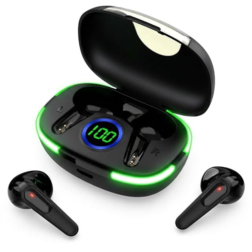BSWLMDD Wireless Bluetooth Earbuds, Bluetooth 5.3, 20-Hour Battery Lif