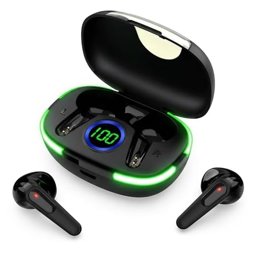 BSWLMDD Wireless Bluetooth Earbuds, Bluetooth 5.3, 20-Hour Battery Life, Hi-Fi Stereo Sound, LED Digital Display, Waterproof Design, Suitable for Phones, Work, and Various scenarios.