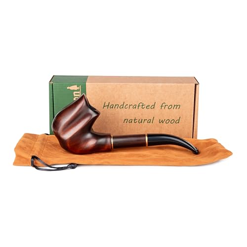 Dr. Watson - Tabakpfeife, Sammlerserie, handgeschnitzt aus Birnenholz, passt für 9mm Filter (Dali)