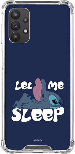 Skinit Clear Phone Case Compatible with Galaxy A32 5G - Officially Licensed Disney Lilo and Stitch Stitch and Angel Design