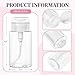 3 Pack Push Down Pump Bottle Dispenser for Makeup Remover, Facial Toner, Micellar Water, Alcohol, Nail Polish Remover Empty Push Top Bottles Containers 6.7oz/200ML