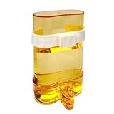 Baño para pájaros - Dispensador de Agua higiénico automático Transparente | sin Fugas | Accesorios para pájaros con Clip para Loros periquitos Canarios, Jaula Colgante Cuenco de Agua