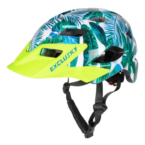 Image of Kids Helmet, Exclusky Kids Bike Helmet Adjustable Safety Lightweight Children Bicycle Helmet for Kids Skating Cycling Scooter Boys and Girls Bicycle Helmets Ages 5-8-14