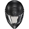 ScorpionEXO Covert FX Full Face Adult Motorcycle Helmet Street Fighter Style - Bluetooth Ready Speaker Pockets DOT ECE Solid (Matte Black - Medium)