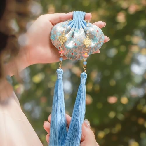 Bolsa colgante tipo saco chino para mujer miniatura 1