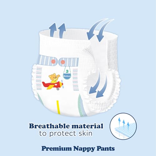 Image of Minime Baby Training Pants - Size 12M-24M (14-26 lbs), 36 Count, Premium Hypoallergenic Training Underwear, Fragrance Free Disposable Baby Diaper Pants