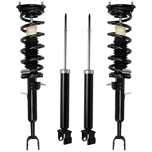 Image of Detroit Axle - RWD Struts Shocks for 03-06 Infiniti G35, 2 Rear Shock Absorbers Assembly 2 Front Struts & Coil Spring 2003 2004 2005 2006 Replacement Suspension Kit