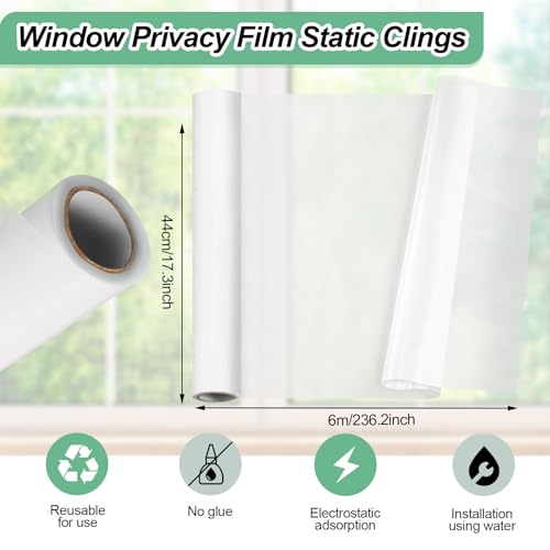 Película de privacidad para ventana de vidrio esmerilado miniatura 2