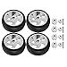 Dilwe RC Tires, 63MM Remote Control Metal Wheel Hub Rubber Tires with Adapter Compatible with WPL D12 RC Truck, RC Wheels RC Accessories