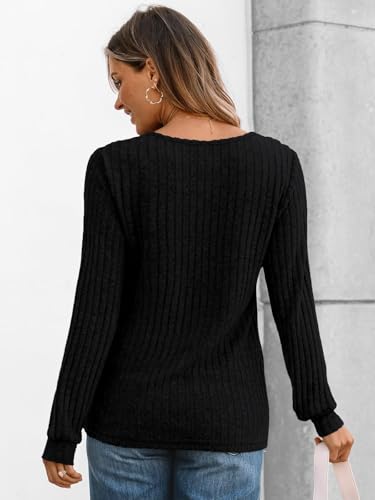 Long Sleeve Shirts Women's Business Casual Lightweight Tunic Sweater Tops3