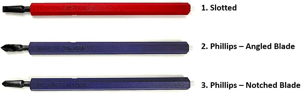 LLC Holding Screwdriver, Screw Starter (3 PC Variety Slotted/Phillips)