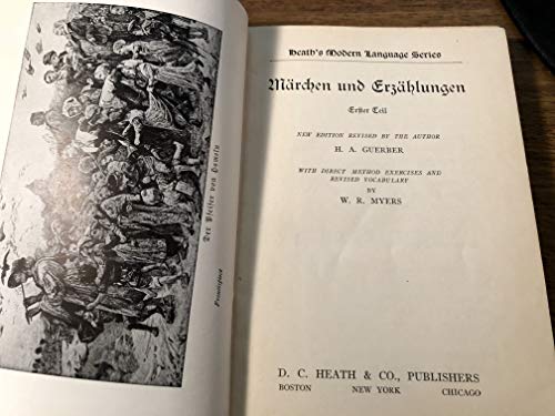 MARCHEN UND ERZAHLUNGEN [EXERCISES AND VOCABULARY BY W.R. MYERS]