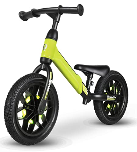 Vélo de marche Spark Qplay vert draisienne enfant pour l'équilibre sans pédale