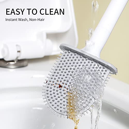 Brosses WC en silicone durables de qualité supérieure avec support - 7