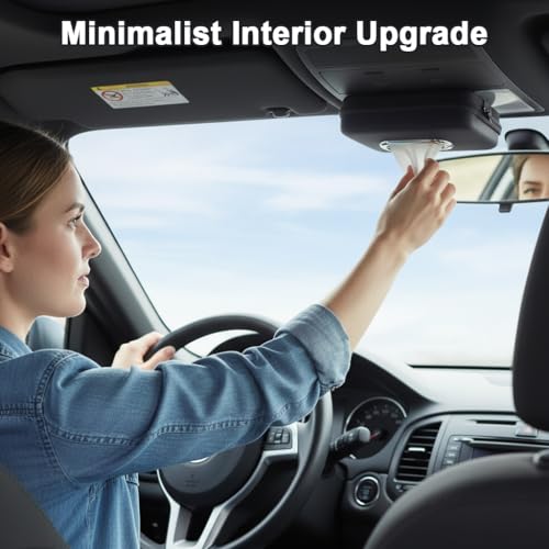 Image of STHIRA PU Car Tissue Holder with Elastic Strap for Sun Visor Storage Case