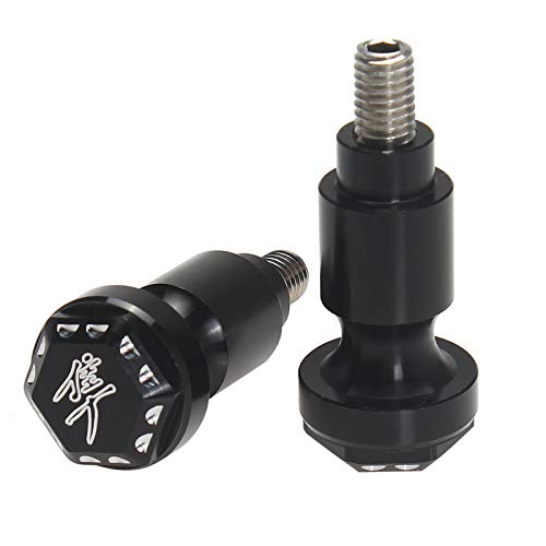 Image of Rear Seat Thumb Screw Bolt, Quick Mount Tail Bolts Screws Cap Compatible with Suzuki GSX1300R Hayabusa 1999-2020 (2 PCS, Black)