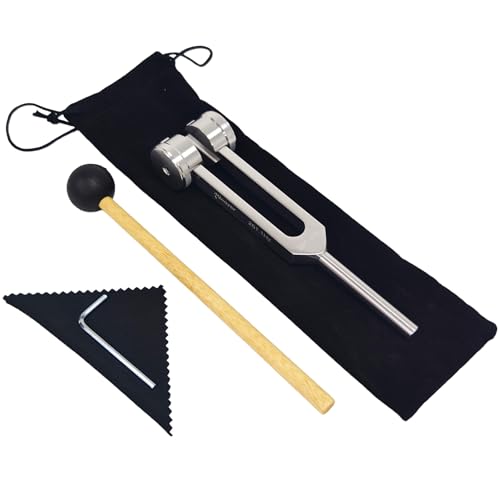 Miwayer Professional 261.1 Hz Tuning Forks for Healing, Medical, and Music - Multi-Frequency Tuning Fork Kit for Sound Therapy, Meditation, Chakra Balancing, and Instrument Tuning