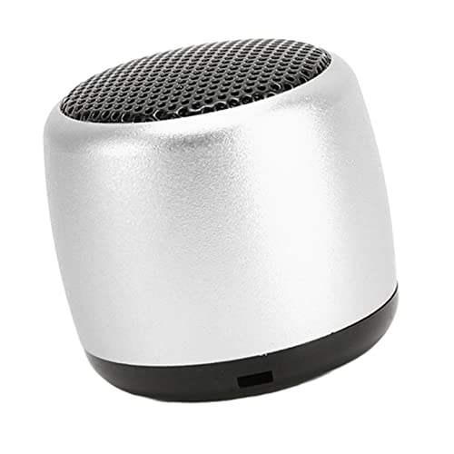 Image of Wireless Bluetooth Speaker, Portable Phone Tablet Holder Speaker Dual Drivers Bass Stereo Speaker 1000mAh Rechargeable, Suitable for Party, Travel, Home, Outdoors, Silver