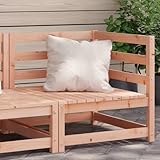 Item-Garden Sofa Corner 70x70x67 cm Douglass de madera maciza, asientos al aire libre, sofás seccionales para exteriores