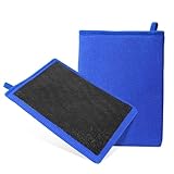 Mozeat Lens 1pcs Clay Mitt Auto Detailing Medium Grade Alternative Mitt Fine Grade Clay Glove Clay Towel for Cleaning Auto Clay Mitt, Blue