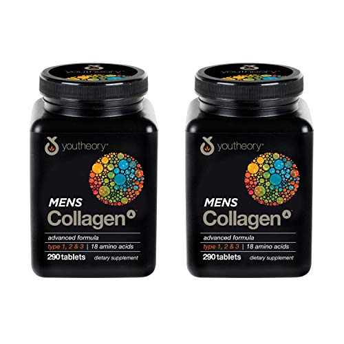 Men's Collagen Advanced with Biotin, 290 Count (1 Bottle) - 2 Pack