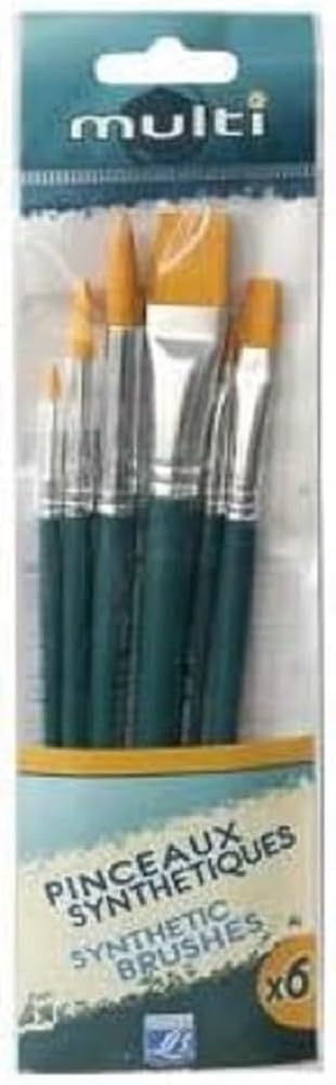 Lefranc Bourgeois Pintura Value Pack Multi 6 Pinceles Colores Surtidos