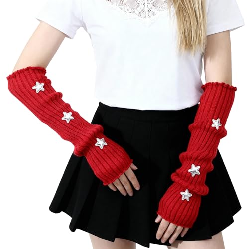 CIATBYYJ Kawaii Star Arm Warmers Y2k for Girls & Women,