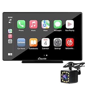 Carpuride 2022 Nieuwste 9 “Draadloze Apple Carplay & Android Auto Stereo, Diepe Bas Luid Geluid, Bluetooth 5.0/Spiegel Link/GPS/Siri/FM/Google, Ondersteuning Vrachtwagens RV Dashboard Gemonteerd Autoradio