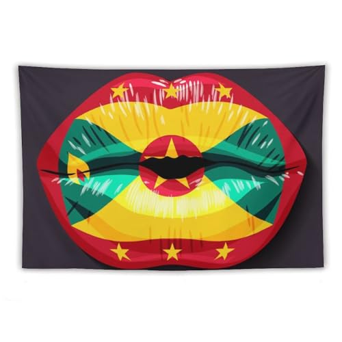 Drapeau de Grenade tapisserie murale grand format pour dortoir