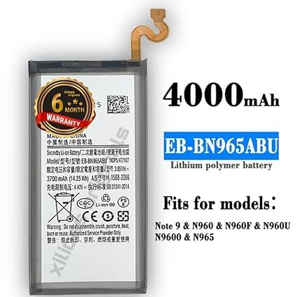 Image of EB-BN965ABE Battery for Samsung Galaxy Note 9 / N960 / N9600 / SM-N9600 / SM-N960F Battery with 6 Month Warranty** (V284)