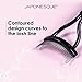 JAPONESQUE - Velvet Touch Lash Separator (0.43 x 5.79 x 1.18 inches) - Eyelash Comb Lash Separator Tool, Remove Mascara Clumps, Arc Lash Brush (Black)