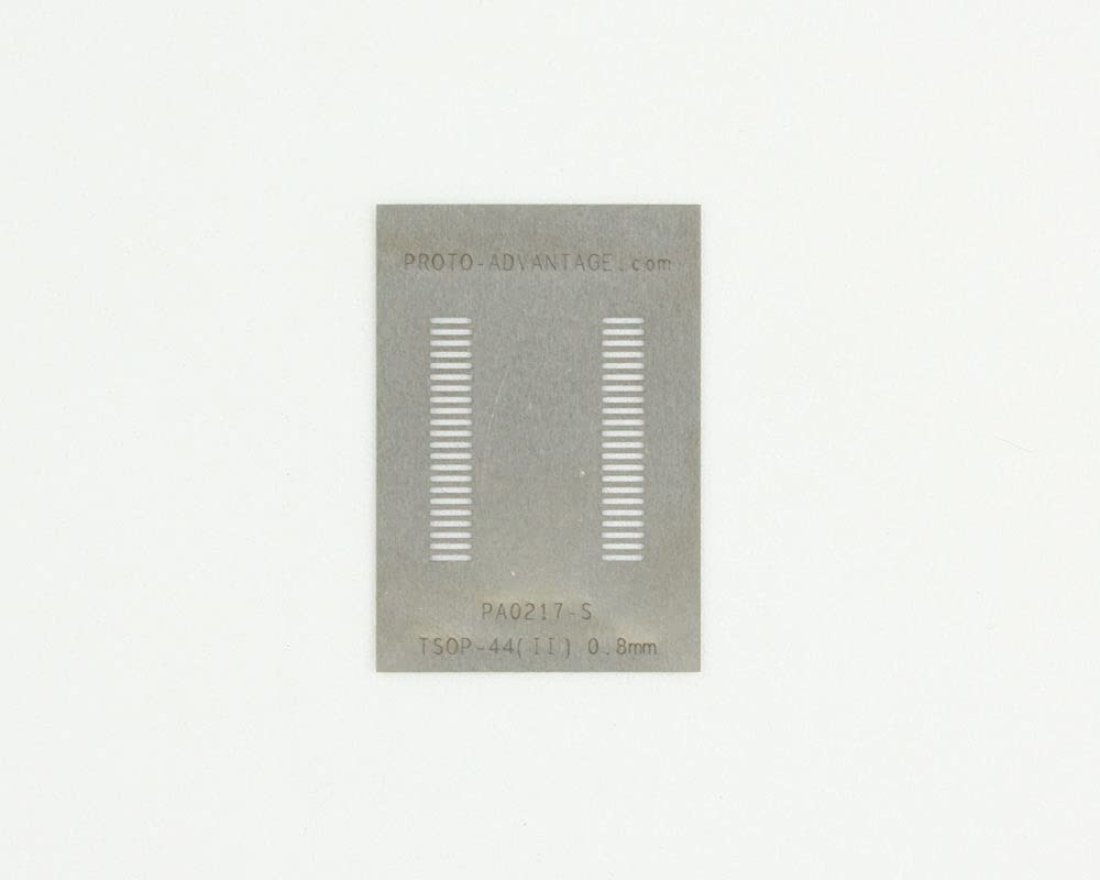 Pochoir TSOP-44 II Proto-Advantage PA0217-S pas 0.8mm corps 10.16mm