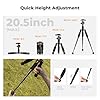K&F CONCEPT Mini Desktop Tripod, 20.5''/ 52cm Compact Desk Material Tripod with 360° Ball Head, 1/4'' Quick Release Plate for Camera Video Camcorder, Load up to 13.22 lbs/6 KG #3